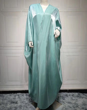 Load image into Gallery viewer, Dark mint open Abaya
