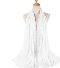 Load image into Gallery viewer, Classic Chiffon hijab - White
