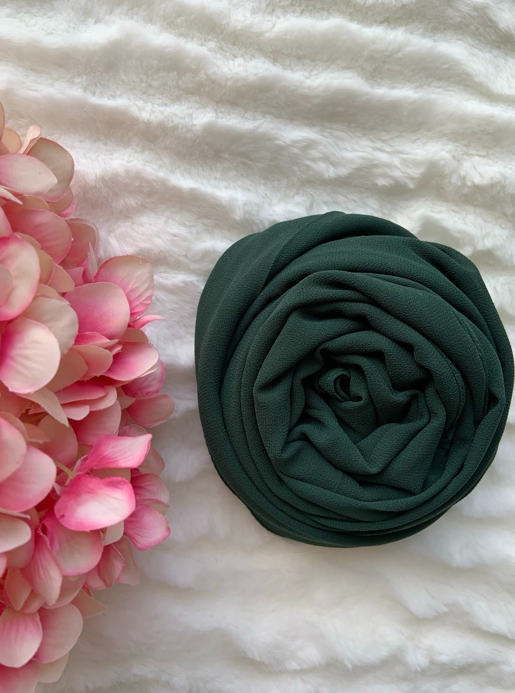 Classic Chiffon hijab - Dark Green