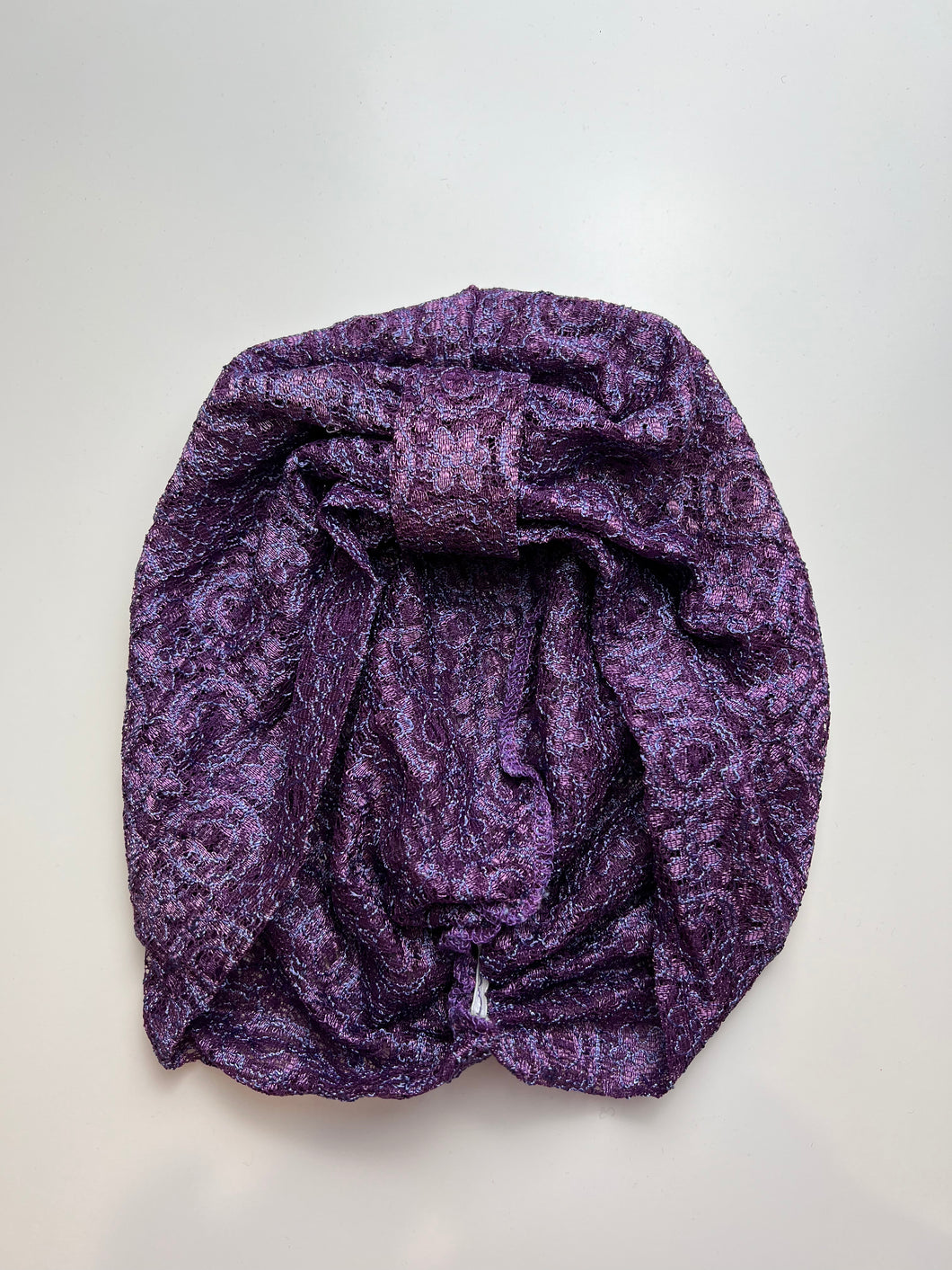 Strech lace Turban | Rich Purple