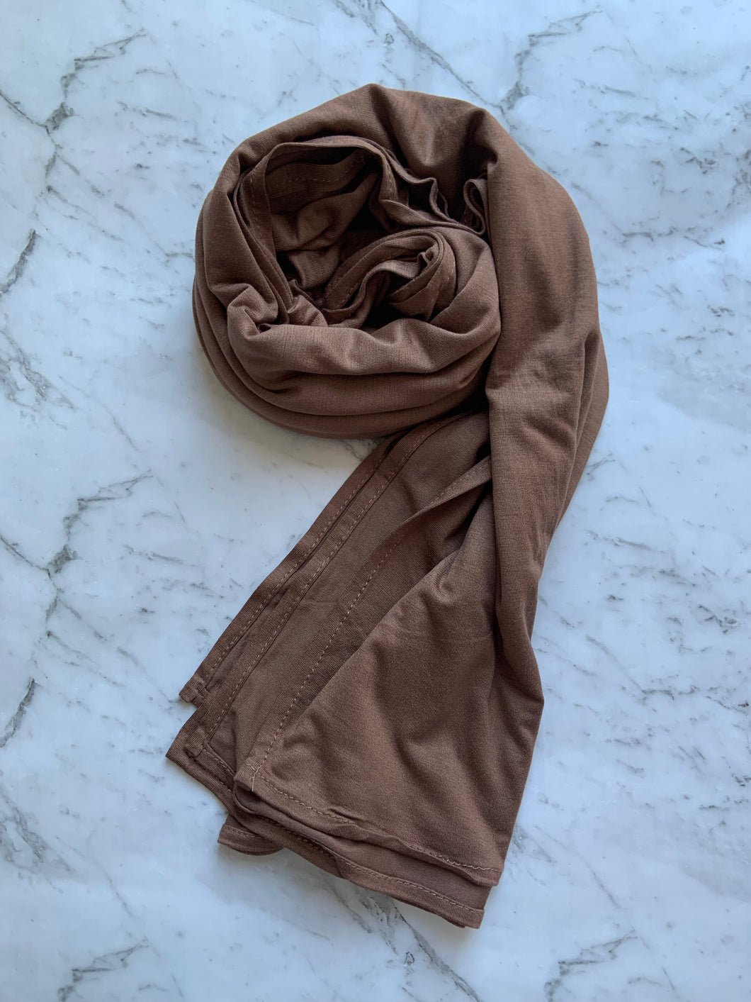 Breathable Jersey Hijab - Light Brown