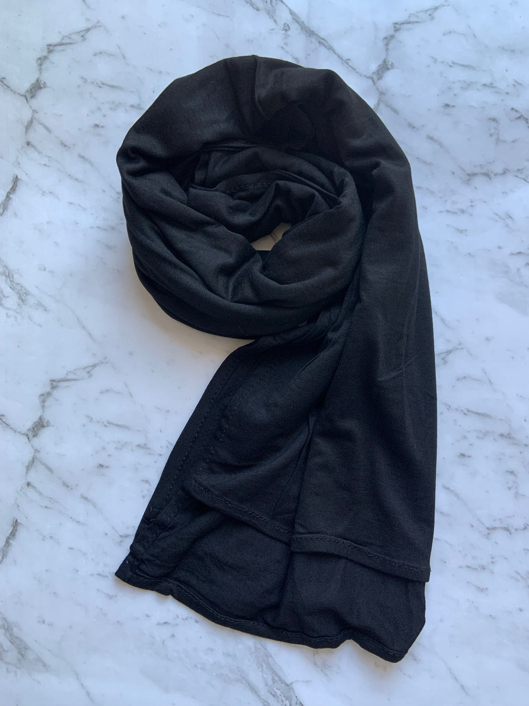 Breathable Jersey Hijab - Black
