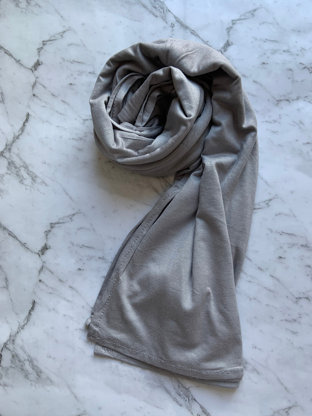 Breathable Jersey Hijab - Grey