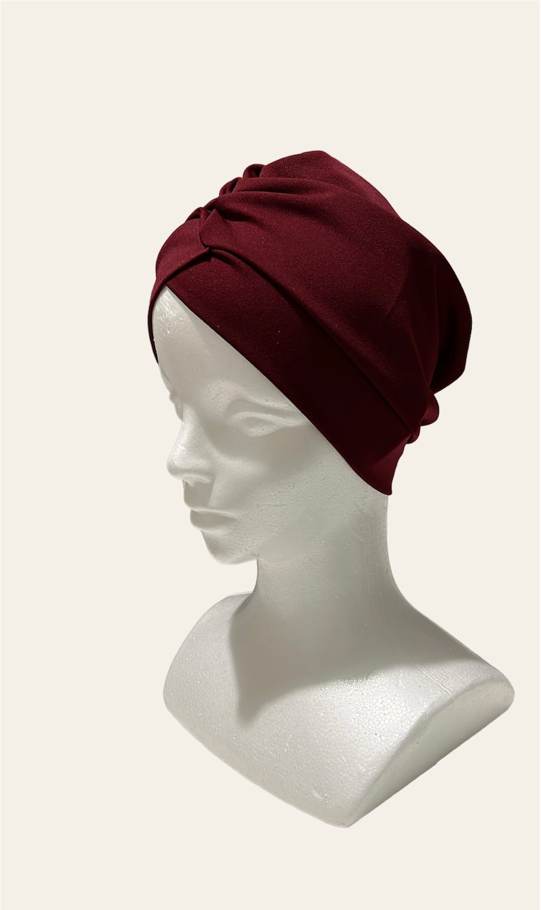 Opaque Cross Turban | Maroon